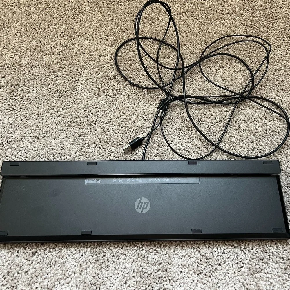 hp wired keyboard and mouse set